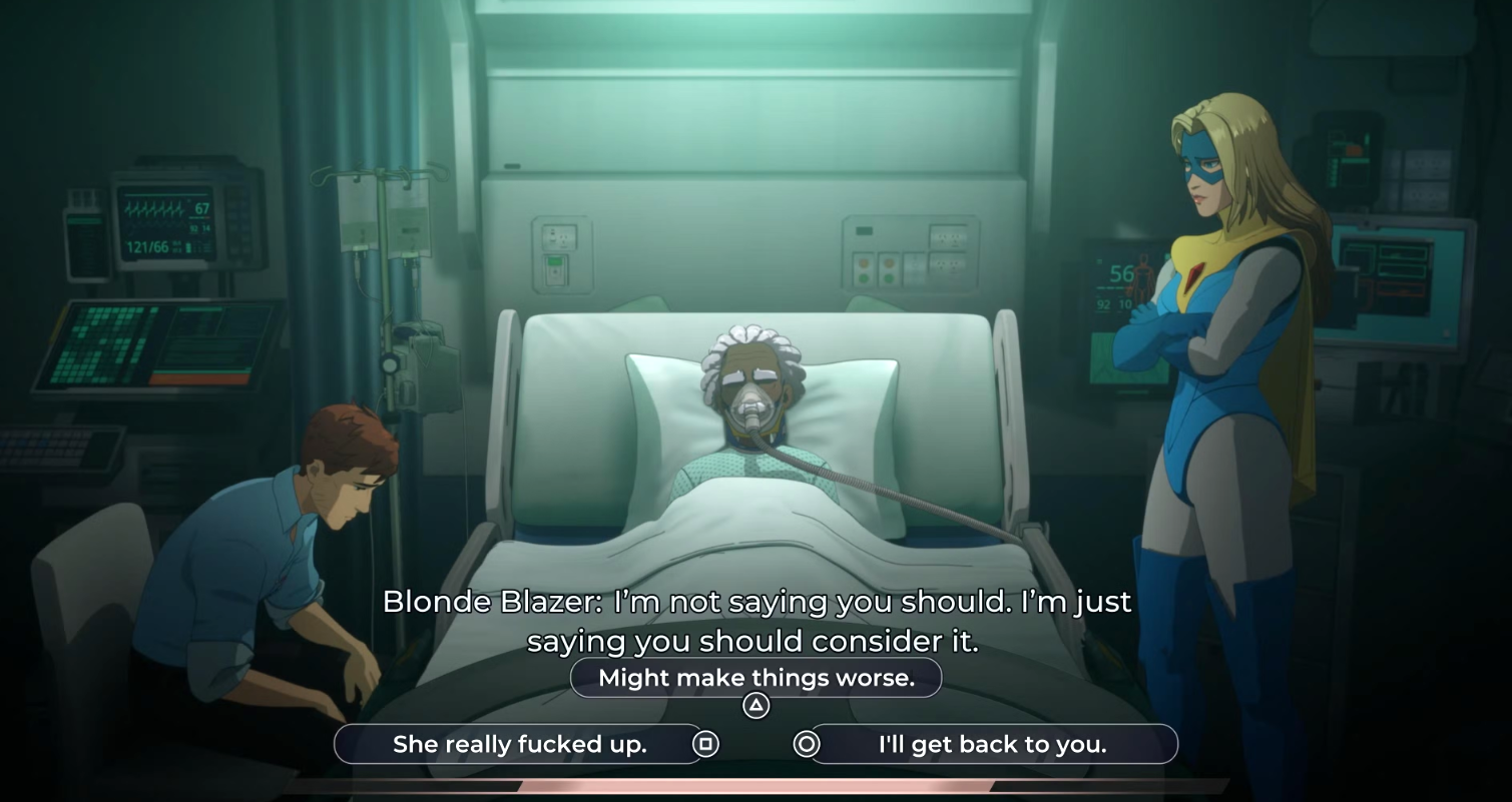 Диалог с Блонди Блейзер о проступке Невидивы