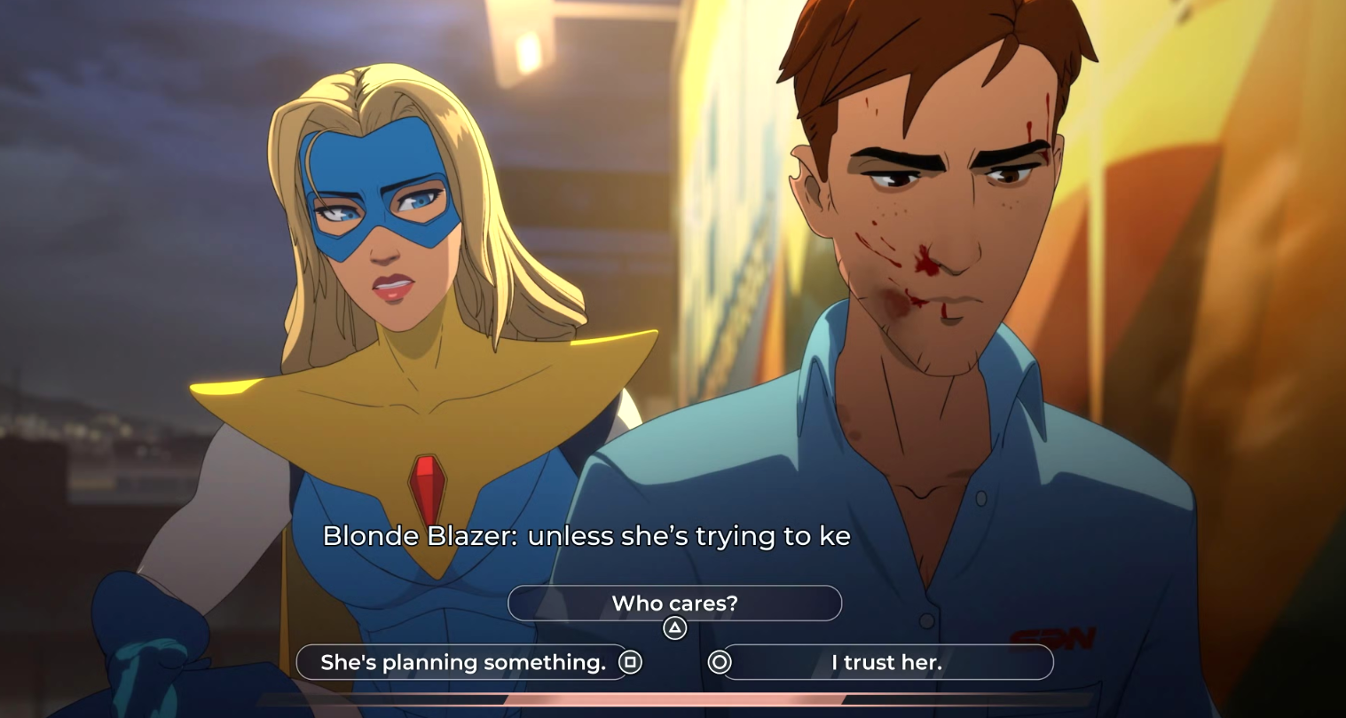 Финальная сцена на рекламном щите с Блонди Блейзер