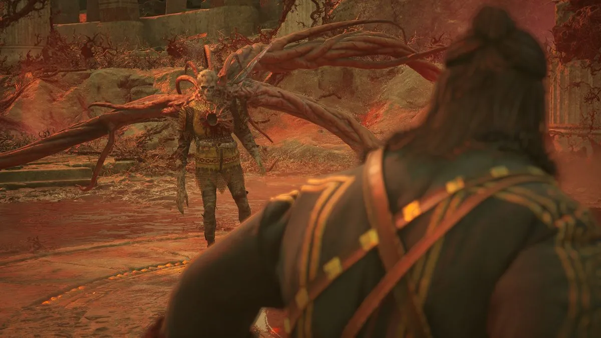 Гротескный Бренсис в прологе The Blood of Dawnwalker