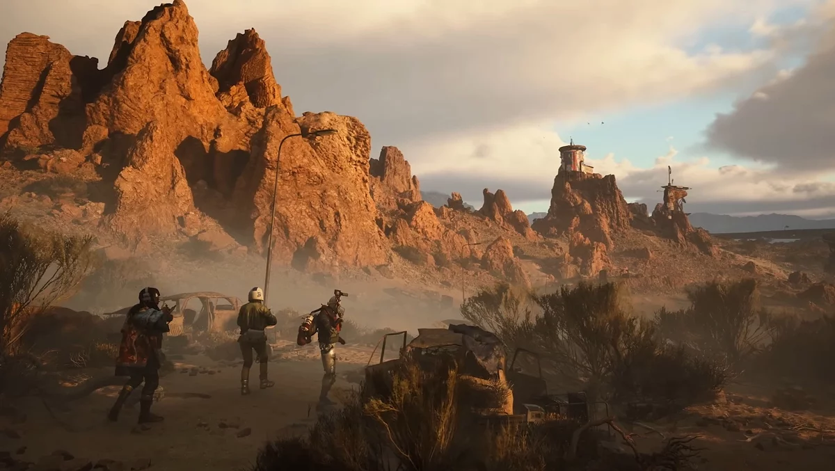 Главное меню игры ARC Riders с английским интерфейсом