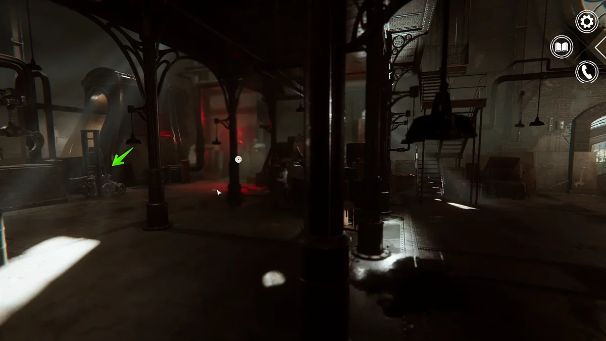 Автоматон-погрузчик устанавливает металлическую колбу на место