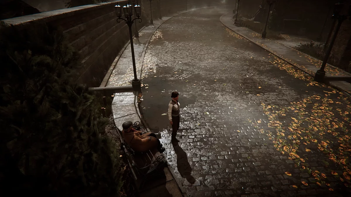 Улица Валадилены с видом на пекарню и магазины