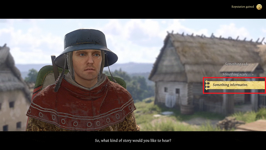 Зденек рассказывает историю о двух братьях и серебряном топоре в KCD2