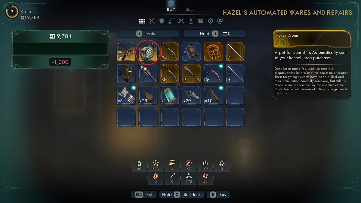 Животные и дроны на корабле в The Outer Worlds 2