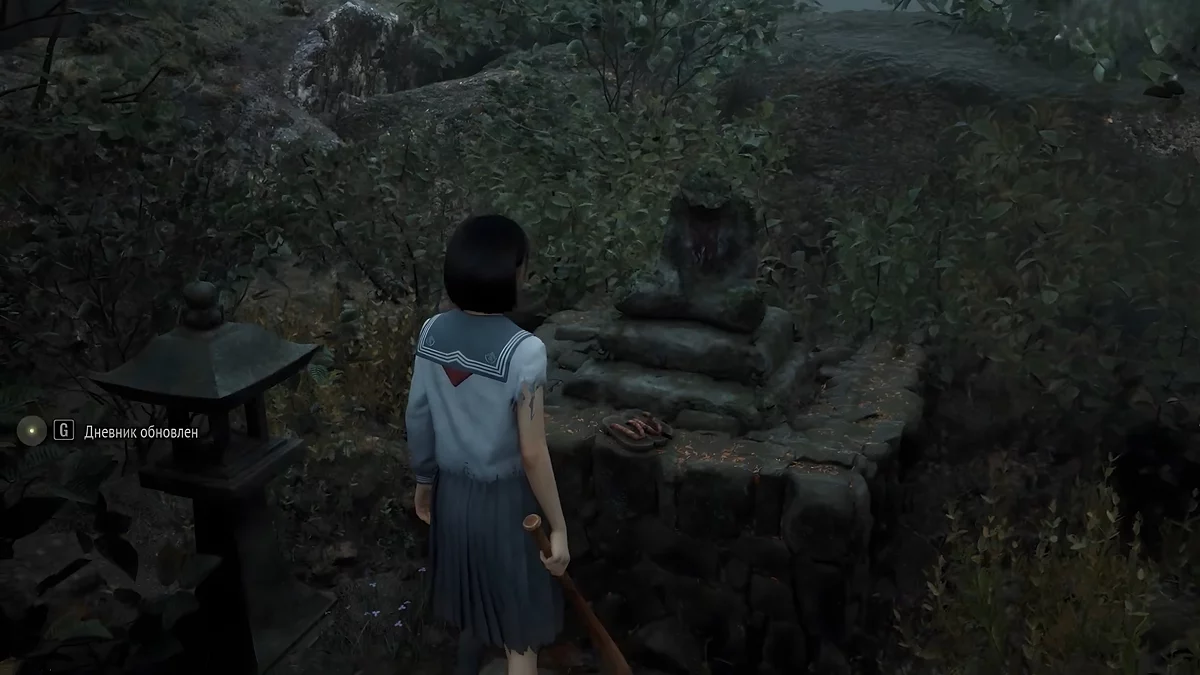 Статуя Дзидзо у фонарного столба Silent Hill f