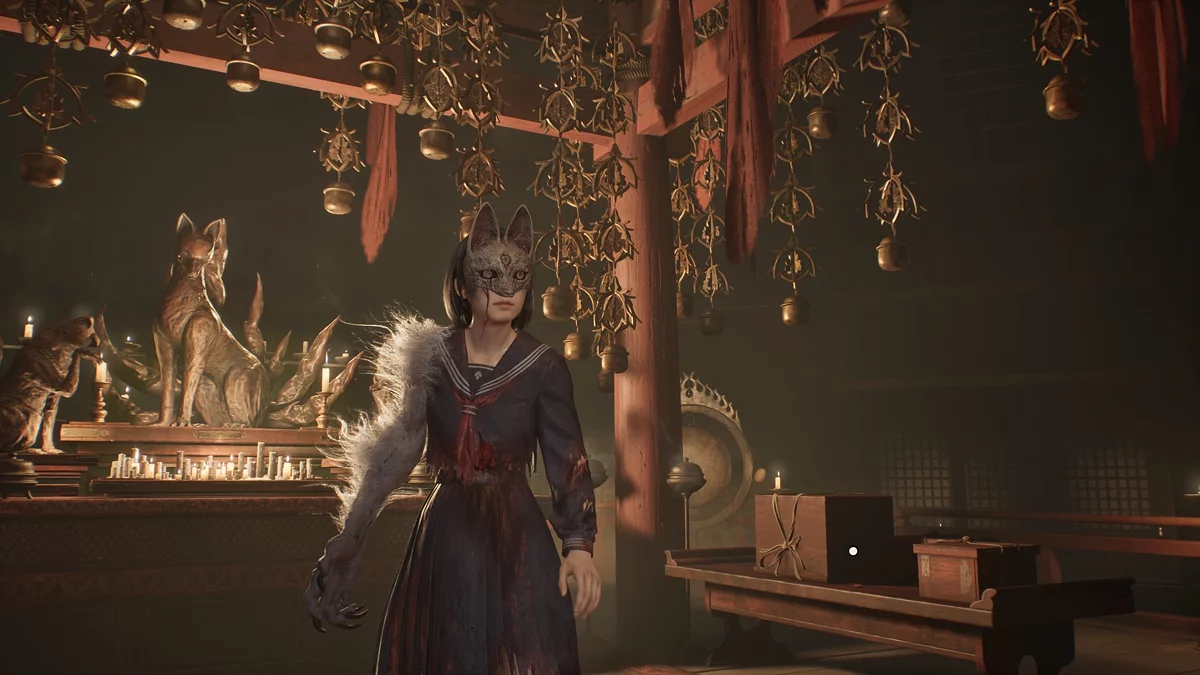 Сюжетная сцена из Silent Hill f с главной героиней