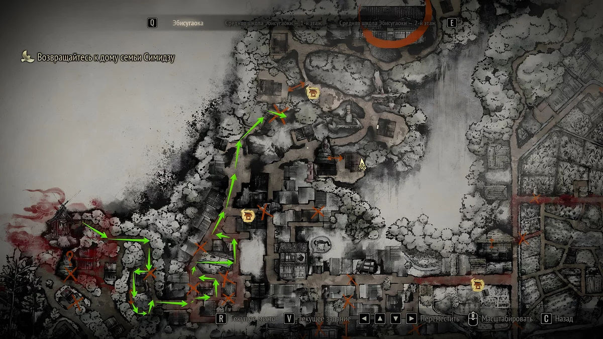 Каменная лестница в городе Silent Hill f