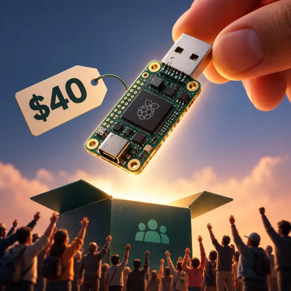 Обложка Bitmerse Romu — миниатюрная USB-плата на Raspberry Pi RP2354A за $40: краудфандинг на Crowd Supply