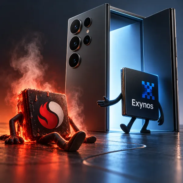 Обложка Galaxy S27 Ultra: перегрев Snapdragon может вернуть Exynos
