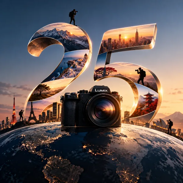 Обложка Panasonic отмечает 25-летие Lumix серией мировых встреч