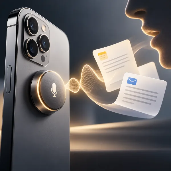 Обложка SpeakON Agent: магнитная кнопка для iPhone превращает речь в заметки и письма