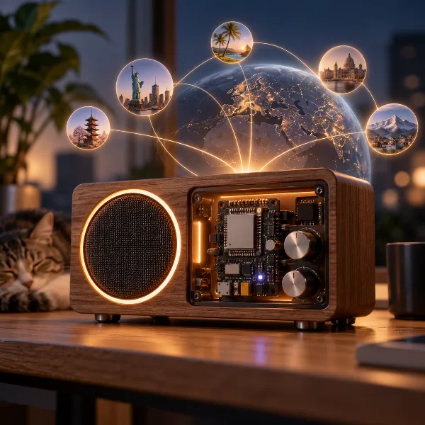 Обложка Настольное интернет-радио своими руками на базе платы ESP32-S3