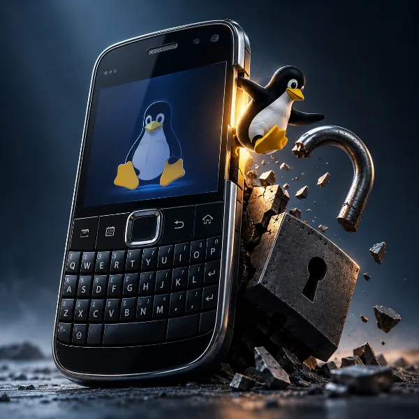 Обложка Linux на Nokia E6: энтузиаст загрузил ядро в обход заблокированного загрузчика