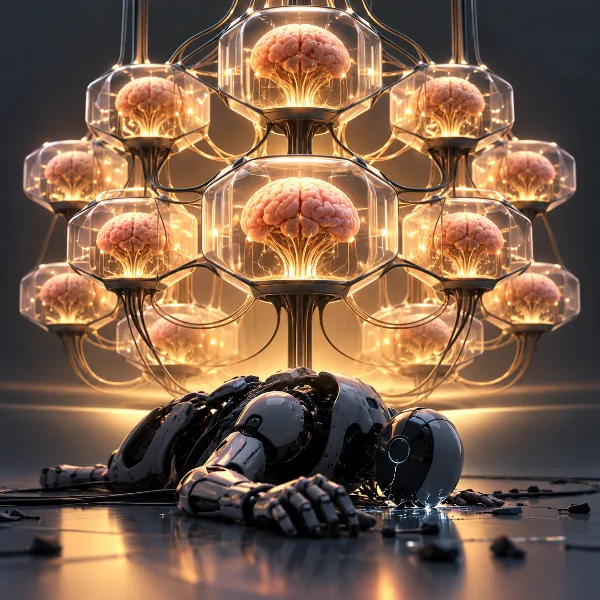Обложка Биокомпьютеры Cortical Labs объединились в «улей» HIVE и обошли классический ИИ