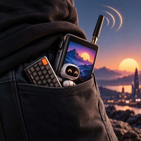 Обложка LILYGO T-Display K230: карманный RISC-V ИИ-набор с AMOLED, LoRa и съёмной клавиатурой