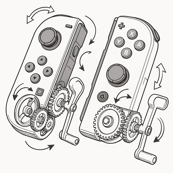 Обложка Новый патент Nintendo на Joy-Con контроллеры с ручным механизмом