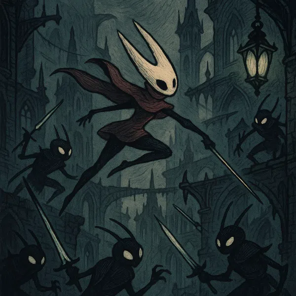 Обложка Hollow Knight: Silksong вызывает споры из-за увеличенной сложности