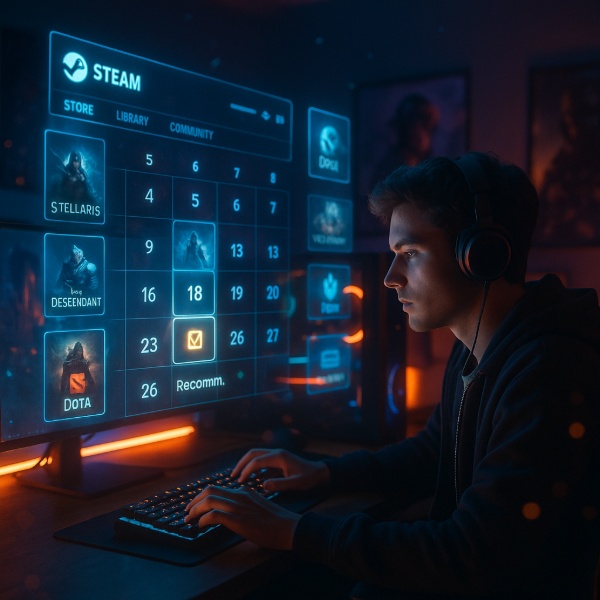 Обложка Steam тестирует Personal Calendar - персональный календарь релизов с рекомендациями
