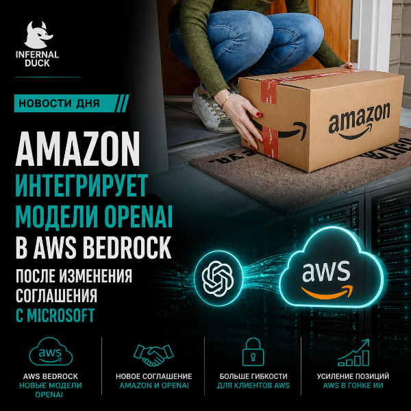 Обложка Amazon интегрирует модели OpenAI в AWS Bedrock после изменения соглашения с Microsoft