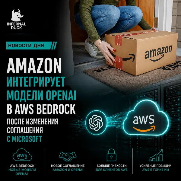 Обложка Amazon интегрирует модели OpenAI в AWS Bedrock после изменения соглашения с Microsoft