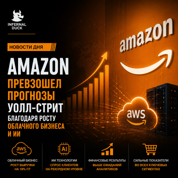 Обложка Amazon превзошел прогнозы Уолл-стрит благодаря росту облачного бизнеса и ИИ
