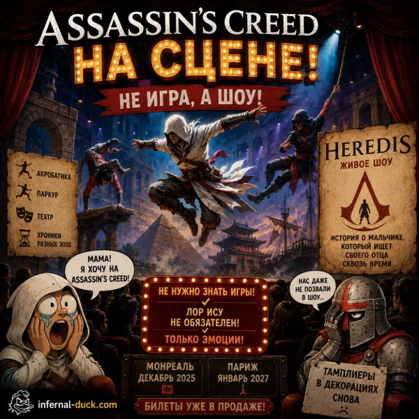 Обложка Ubisoft анонсировала наследника Assassin's Creed, который не является видеоигрой