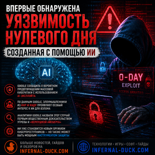 Обложка Google впервые обнаружил эксплойт нулевого дня, созданный с помощью ИИ