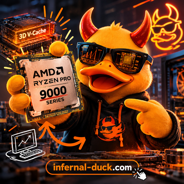 Обложка AMD представила шесть новых процессоров Ryzen PRO 9000 с 3D V-Cache