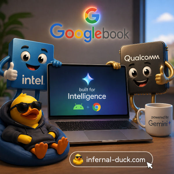 Обложка Производители чипов подтвердили партнерство с Google для новой линейки ноутбуков Googlebook