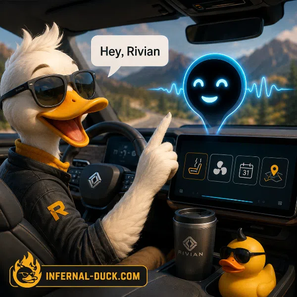 Обложка Rivian запускает ИИ-голосовой помощник для своих электромобилей