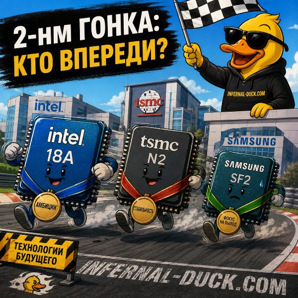 Обложка Битва за 2 нм: TSMC, Samsung и Intel выходят на новые рубежи полупроводникового производства