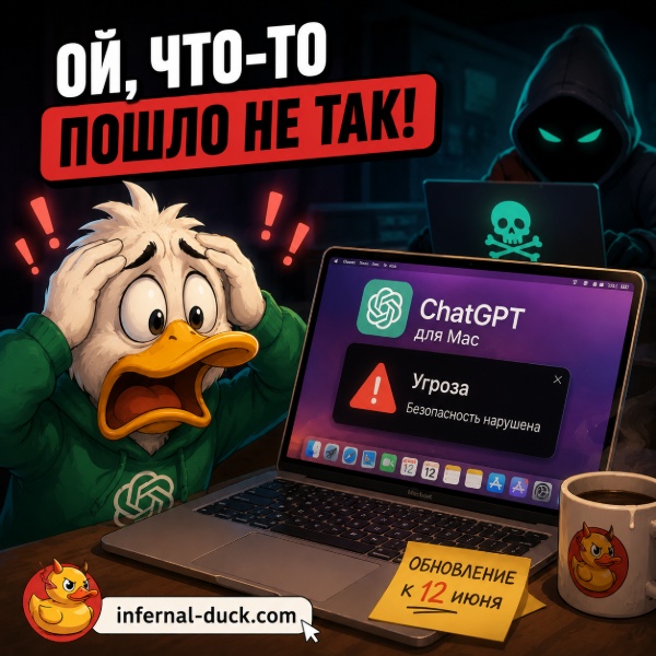 Обложка Чат-приложение ChatGPT для Mac столкнулось с утечкой данных из-за взлома устройств сотрудников