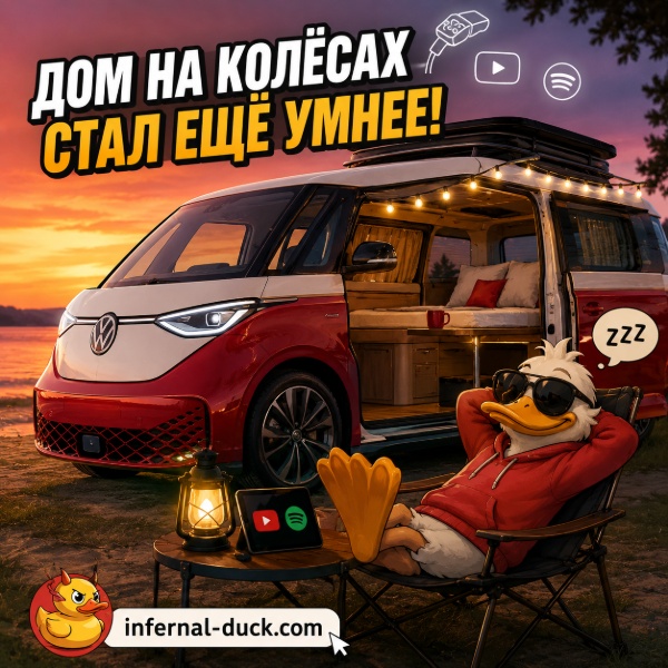 Обложка Volkswagen ID.Buzz возвращается в 2027 году: новые комплектации и режим для кемпинга