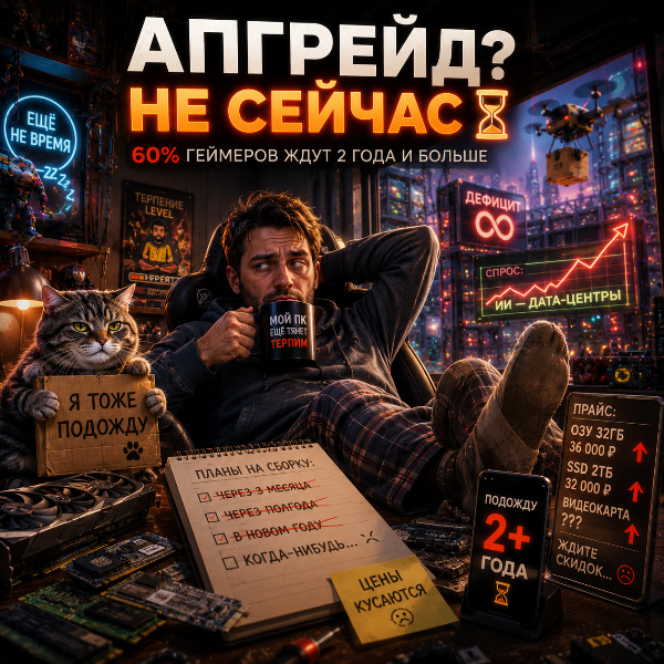 Обложка 60% геймеров не планируют сборку нового ПК в ближайшие два года