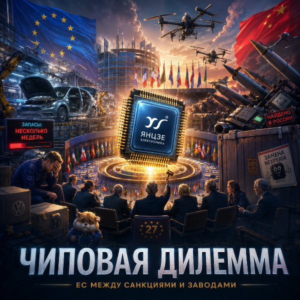 Обложка Еврокомиссия может временно исключить китайского производителя чипов из санкционного списка