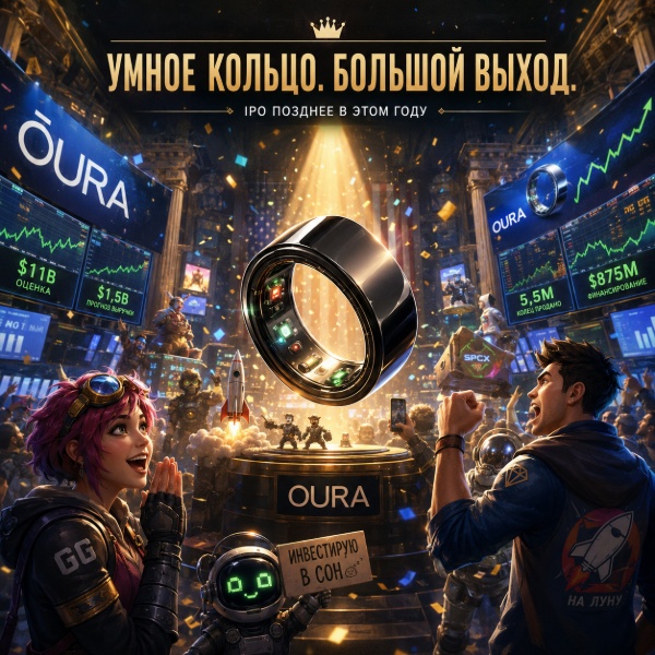Обложка Oura идёт на IPO: 5,5 млн проданных колец, оценка $11 млрд и прогноз $2 млрд выручки