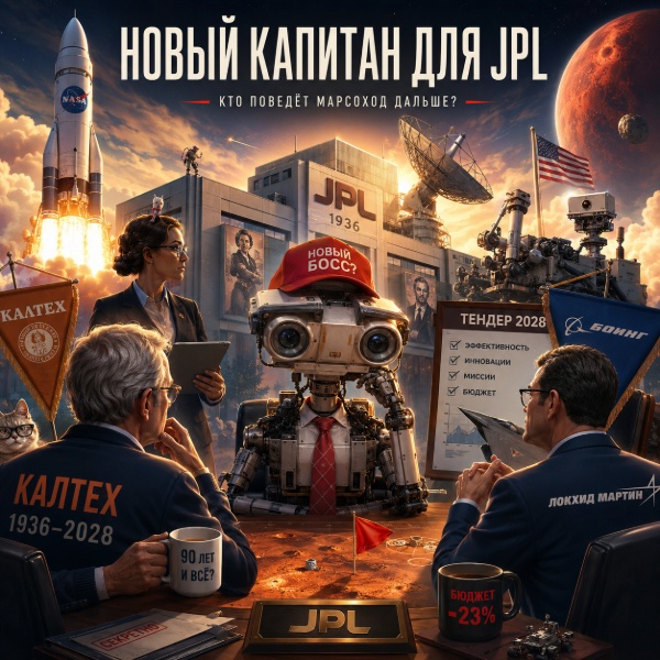 Обложка NASA начинает поиски нового управляющего для Лаборатории реактивного движения после 2028 года