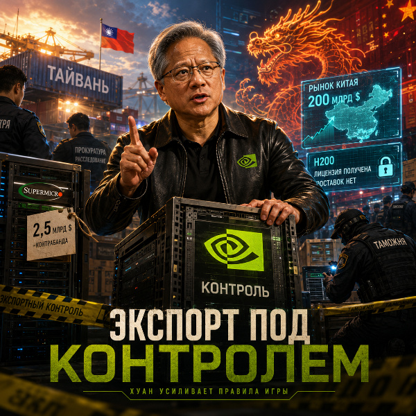Обложка Глава Nvidia призвал Super Micro Computer усилить контроль за соблюдением экспортных норм