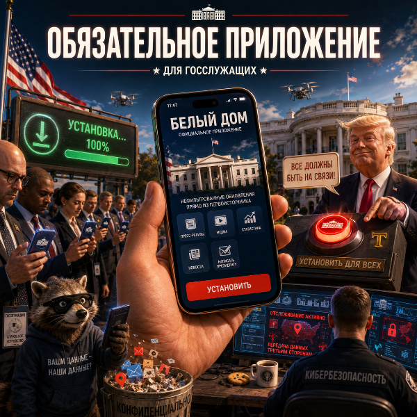 Обложка Администрация Трампа планирует установить приложение Белого дома на служебные телефоны госслужащих