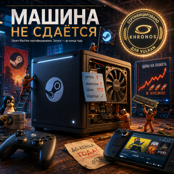 Обложка Геймеры получили новую надежду: Steam Machine снова движется к релизу