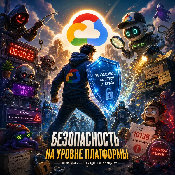 Обложка Google Cloud учит безопасности ИИ, пока его собственные API-ключи сжигают разработчикам по $80 тысяч за двое суток
