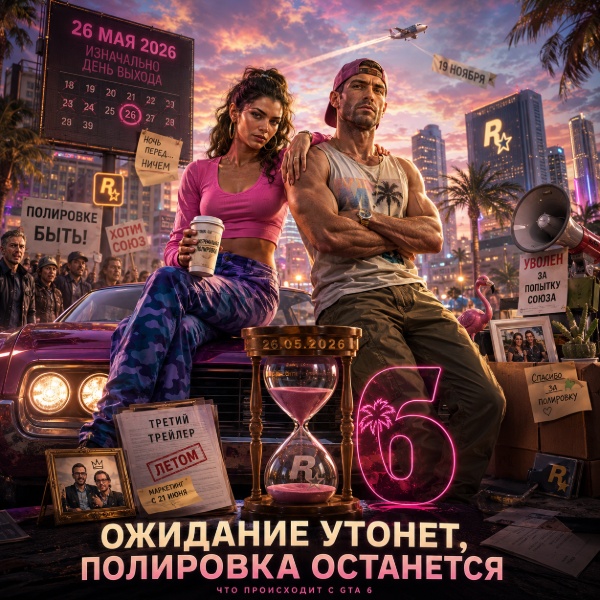 Обложка Фанаты GTA 6 вспоминают отложенный релиз 26 мая 2026 года