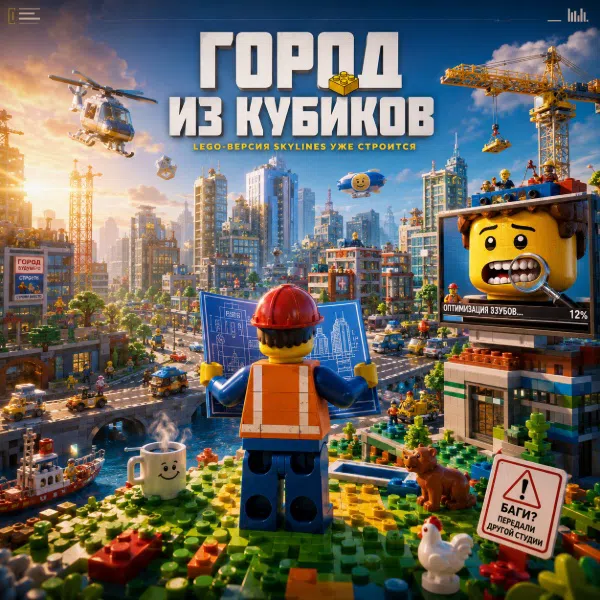 Обложка Lego и Paradox Interactive создают Lego-версию Cities: Skylines