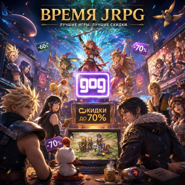 Обложка GOG запускает масштабную распродажу JRPG с огромными скидками