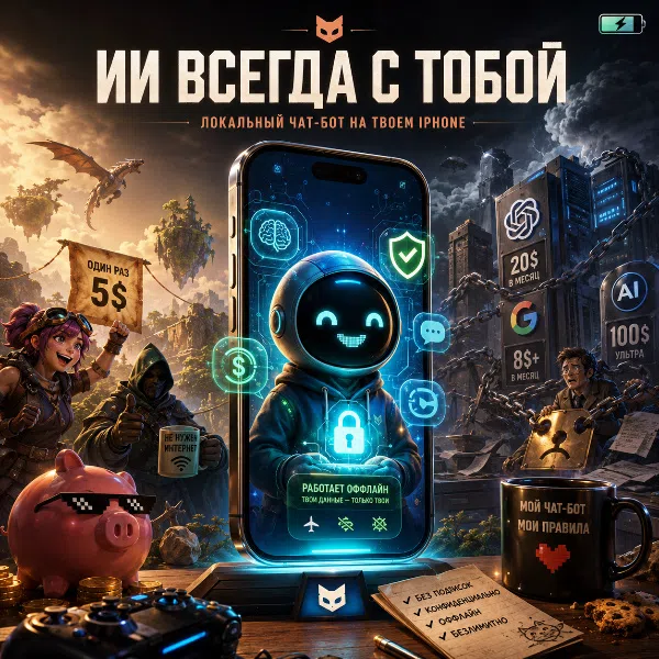 Обложка Как запустить локальный ИИ чатбот на смартфоне: пошаговое руководство для iPhone и Android