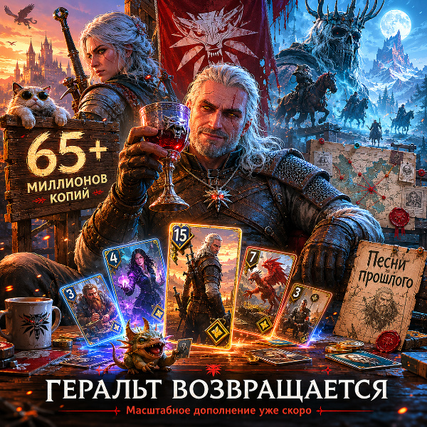 Обложка CD Projekt Red анонсировала новое дополнение для The Witcher 3 спустя десятилетие после релиза