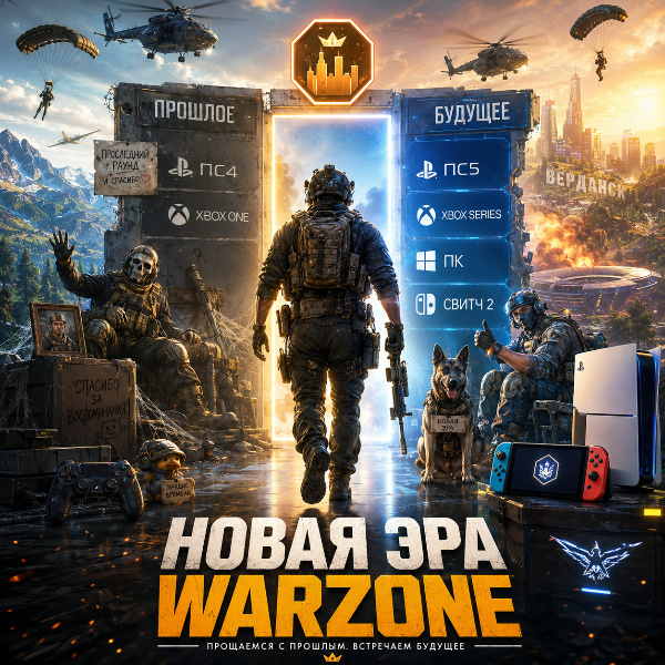 Обложка Call of Duty: Warzone прекращает поддержку PlayStation 4 и Xbox One