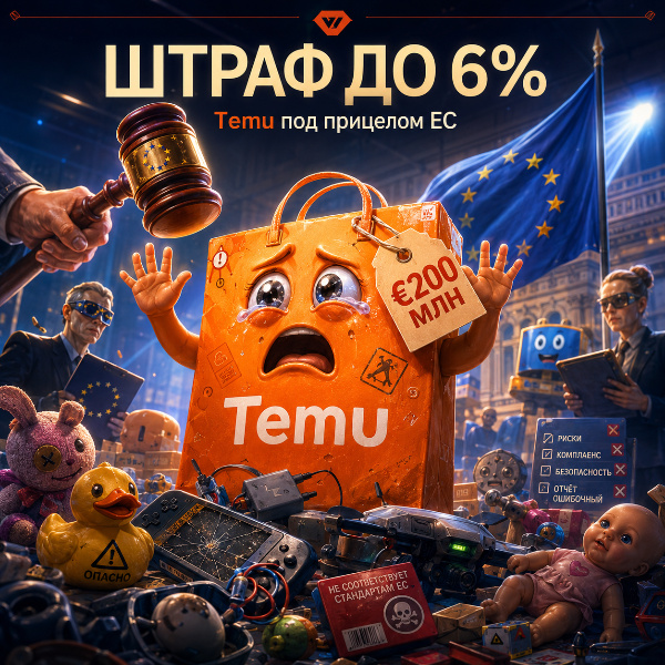 Обложка Еврокомиссия оштрафовала Temu на $232 млн за продажу опасных товаров