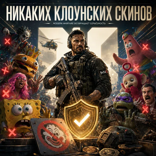 Обложка Call of Duty: Modern Warfare 4 откажется от «клоунских» скинов — разработчики обещают вернуться к корням серии