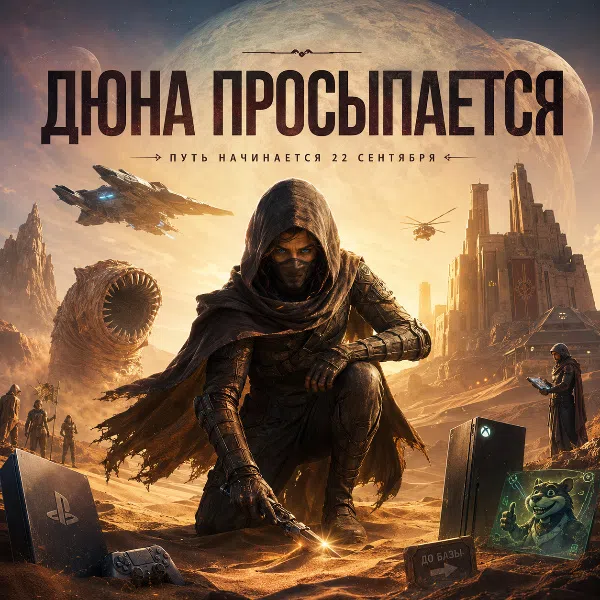 Обложка Dune: Awakening выйдет на PS5 22 сентября с новым сюжетным режимом